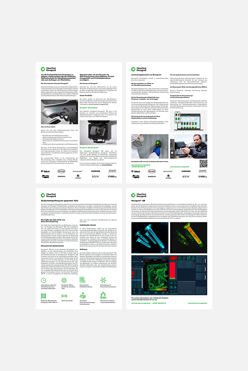 CleanTest Recognoil A4 documents
