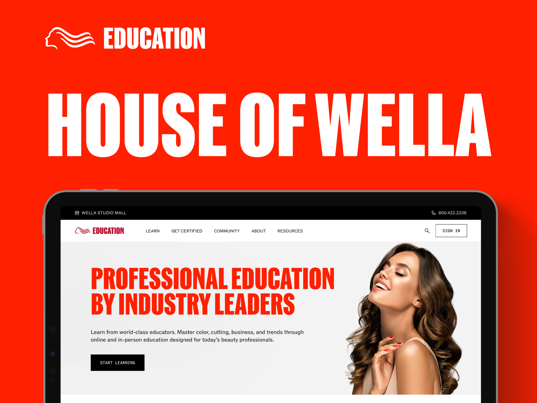 Wella Education website